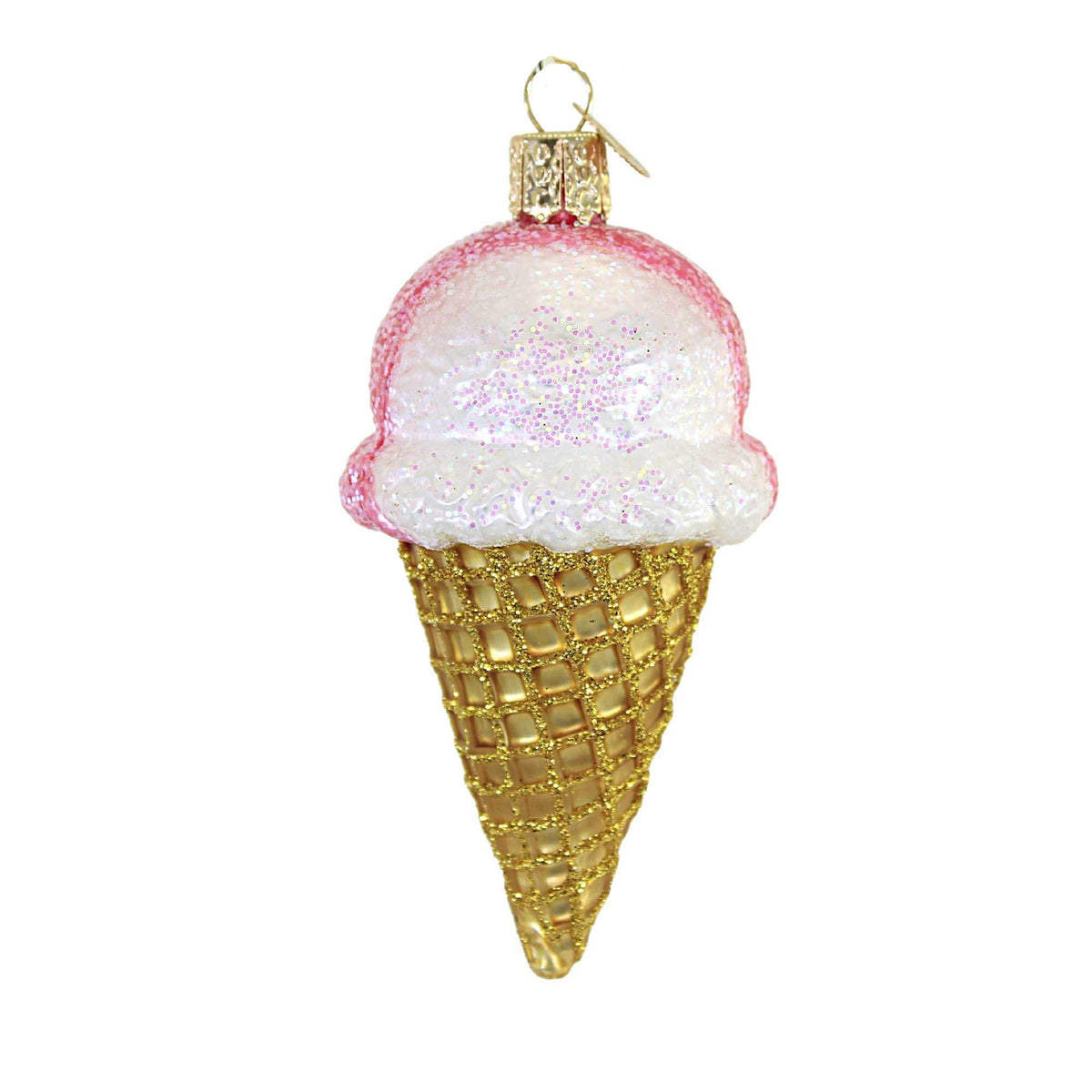 Old World Christmas Neapolitan Ice Cream Cone - - SBKGifts.com