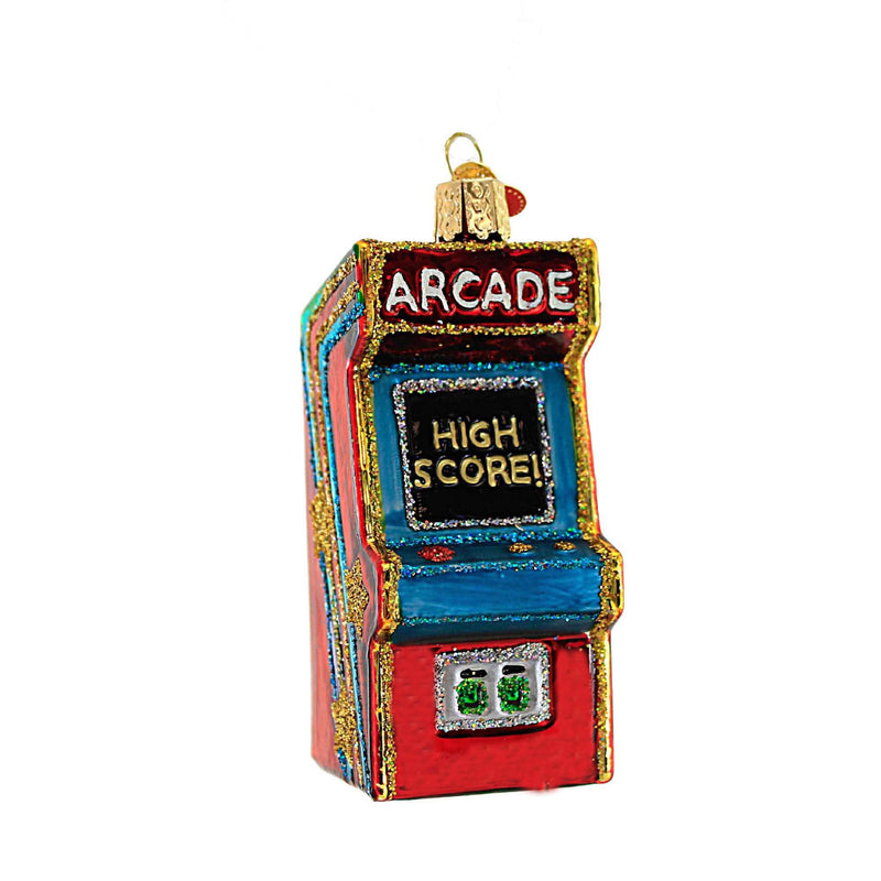 Old World Christmas Arcade Game Glass High Score Electronic 44178 (56200)