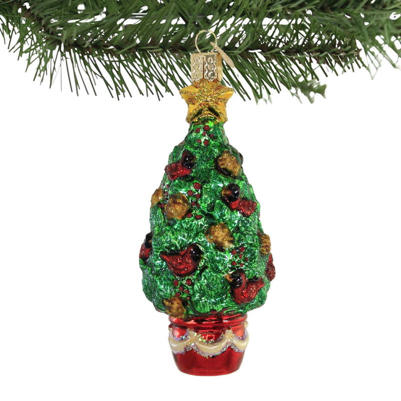 Old World Christmas Cardinal Christmas Tree - - SBKGifts.com