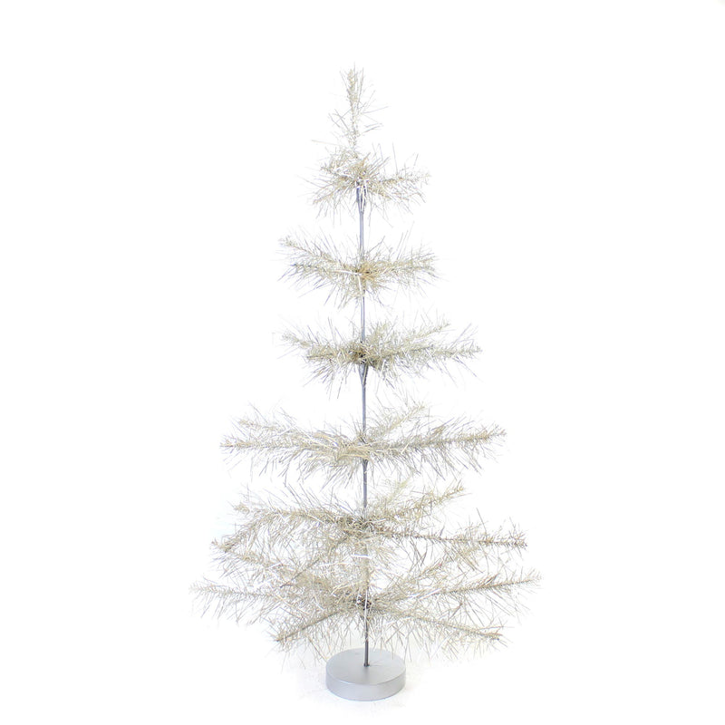 29.00 Inch S Silver Mylar Tabletop Tree 2 Ft Elegant Christmas Classic Ms2133ms (56207)