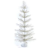 (56208) Christmas Silver Mylar Tabletop Tree, 37.00 Inch, 3 Ft Elegant Christmas Classic Ms2133ls