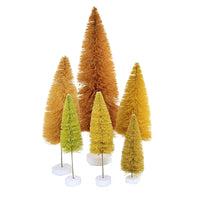 (56209) Christmas Spectrum Trees Rainbow Yellow, 15.50 Inch, Bottle Brush Village Decorate Ms427y