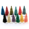 (56212) Cody Foster Large Brights Trees Set 12, 4.00 Inch, Christmas Easter Bottle Brush Village Decor Decorate Rainbow Ms436l