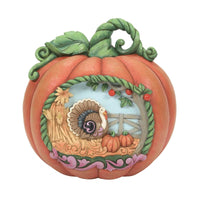 (56220) Jim Shore Be Thankful, 8.00 Inch, Harvest Pumpkin Turkey 6010678