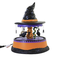 (56227) Department 56 Accessory Haunted Scary Go Round, 7.00 Inch, Animated Halloween 6009817