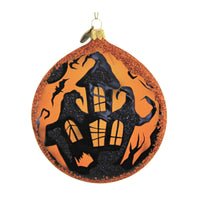 (56242) Blu Bom Haunted House Halloween Disc, 4.00 Inch, Ornament Translucent See Thru 2022125