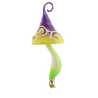 (56251) Blubom Purple & Yellow Magic Mushroom, 7.25 Inch, Ornament Clip On 2022203