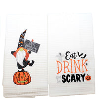 (56269) Tabletop Halloween Gnome Eat Drink Towel, 27.00 Inch, Halloween Scary C86100890,88