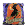 (56275) C & F Spooks  Spells Witch Led Pillow, 18.00 Inch, Night Broom Ride C86144192