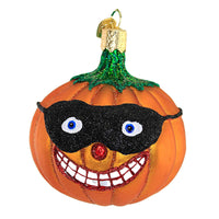 (56283) Old World Christmas Masked Jolly Jack- O- Lantern, 3.25 Inch, Ornament Pumpkin Halloween 26092