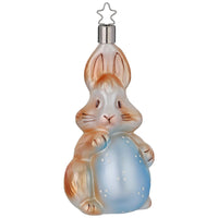 (56329) Inge Glas Easter Bunny, 4.50 Inch, Ornament Rabbit Egg 10065S022