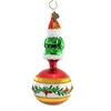 Blu Bom Santa On Holly Flower Reflector - - SBKGifts.com