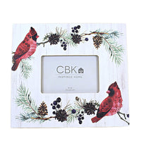 (56430) Christmas Cardinal 4 X 6 Frame, 10.00 Inch, Holiday Winterberries Cb178675