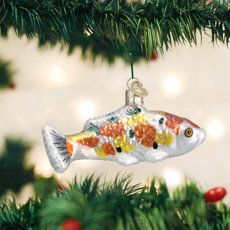 Old World Christmas Orange/Yellow Koi - - SBKGifts.com