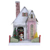 (56470) Christmas Snow Angel Cottage House, 11.00 Inch, Putz Village Light Up Retro Hou321