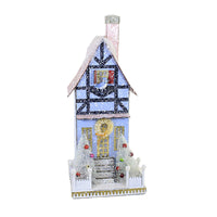 (56472) Christmas Bluejay Manor, 14.50 Inch, Putz Village Light Up Retro Hou319