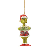 (56483) Jim Shore Grinch You're A Mean One, 5.00 Inch, Ornament Dr Seuss 6010789