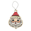 (56499) Holiday Ornament Santa And Mrs Claus & Reindeer, 4.75 Inch, Christmas Rustic Wood Tc00393a