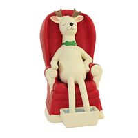 (56519) Dept 56 Snowbabies Santa's Reindeer R & R, 5.50 Inch, Rest Relaxation 6009922