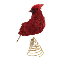 (56566) Ganz Cardinal Sisal Treetopper, 11.00 Inch, Red Bird Christmas Mx179926