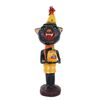 (56668) Jorge De Rojas Smiley Puss, 11.50 Inch, Halloween Black Cat Pumpkin 43043