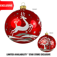 (56693) Heartfully Yours Ruby Snow Soar Star Exclusive, 4.00 Inch, Mid-Century Reindeer Artist Signed Vip1137