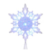 (56707) Tree Topper Finial Snowflake Led Tree Topper, 10.00 Inch, Led Electric Plug-In Jel0310cw