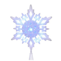 (56707) Tree Topper Finial Snowflake Led Tree Topper, 10.00 Inch, Led Electric Plug-In Jel0310cw