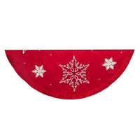 Christmas Snowflake  Tree Skirt - - SBKGifts.com