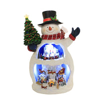 (56763) Christmas Musical Led Snowman, 12.50 Inch, Musical Various Songs 32828