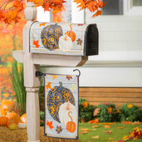 Home & Garden Pattern Pumpkins / Leaves Flag - - SBKGifts.com