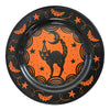 Tabletop Halloween Scaredy Cat Plates - - SBKGifts.com