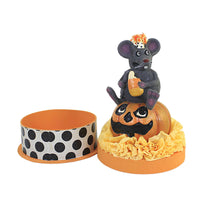 Halloween Scaredy Mouse On Box - - SBKGifts.com