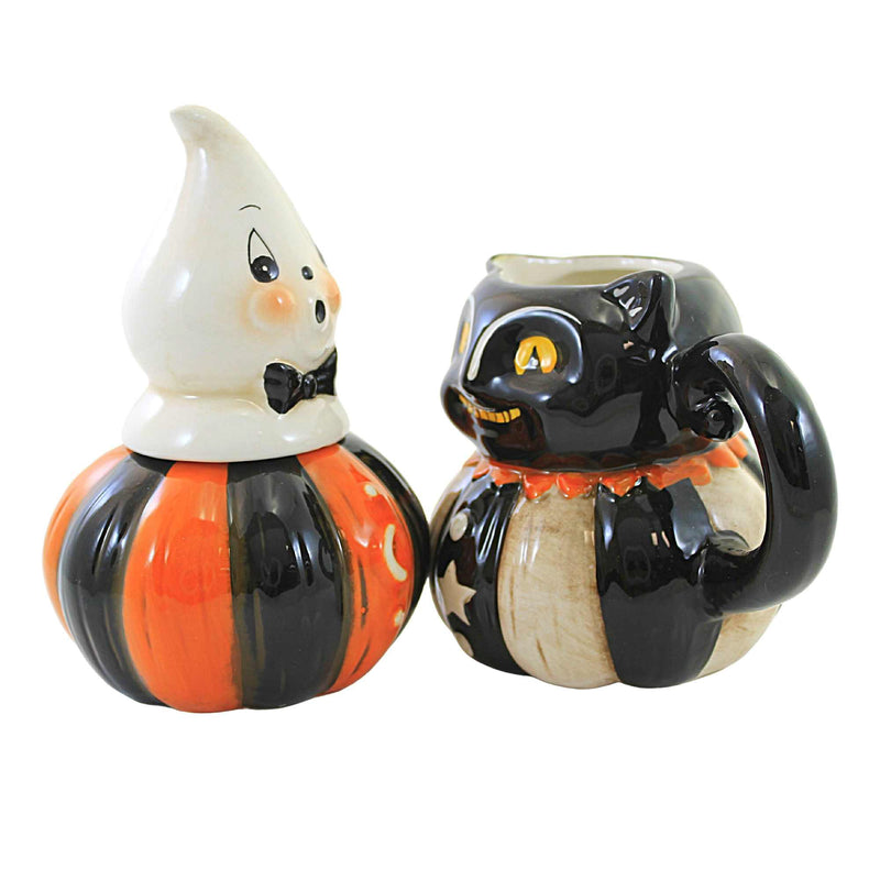 Tabletop Ghost/Cat Sugar & Creamer - - SBKGifts.com