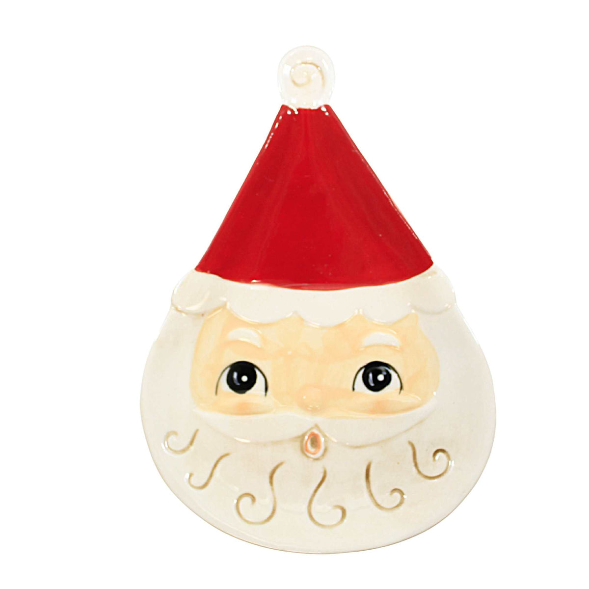 Tabletop Nostalgic Santa Shaped Plates - - SBKGifts.com