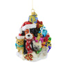 (56931) Huras Christmas With The Dogs, 5.50 Inch, Ornament St Bernard Boxer Hf901