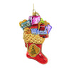 (56942) Huras Classic Christmas Stocking, 6.00 Inch, Ornament Presents Gifts Mantle Hf409