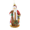 (56954) Huras Santa With Skis, 6.00 Inch, Ornament Mushroom Downhill Hf606