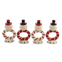 Tabletop Snowman Napkin Rings - - SBKGifts.com