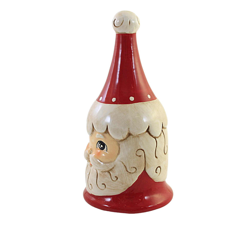 Transpac Santa W/Hat Bell - - SBKGifts.com