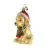 (57031) Old World Christmas Holiday Yellow Labrador Puppy, 3.75 Inch, Dog Christmas Ornament 12639