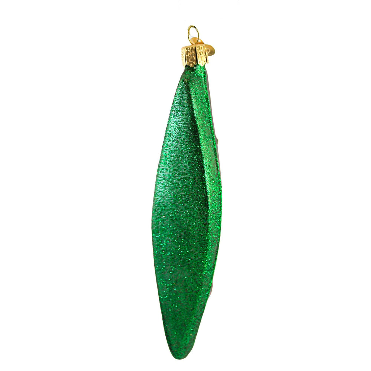 Old World Christmas Green Canoe - - SBKGifts.com