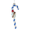 (57039) Morawski Snowman Candy Cane., 7.00 Inch, Ornament Christmas Stripe Sweet 14473Nf