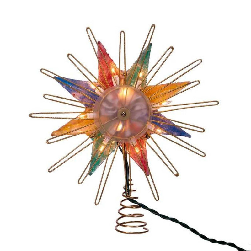 Tree Topper Finial Multi-Color Capiz Star Tree Top - - SBKGifts.com