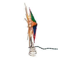 Tree Topper Finial Multi-Color Capiz Star Tree Top - - SBKGifts.com