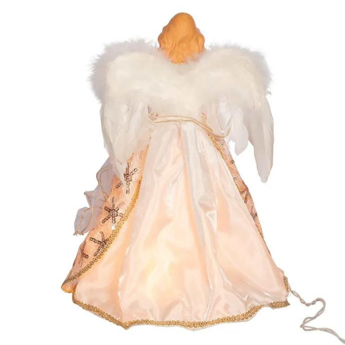 Tree Topper Finial Blush Boho Chic Angel Tree Top - - SBKGifts.com