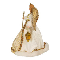 Tree Topper Finial Gold/White Angel Tree Topper - - SBKGifts.com