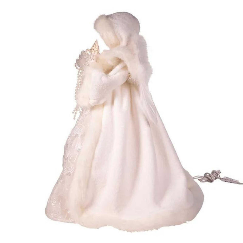 Tree Topper Finial Angel In White Tree Topper - - SBKGifts.com