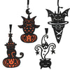 (57143) Halloween Character Ornaments, 5.00 Inch, Johanna Parker Design Jp1040