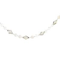 (57145) Christmas Silver And Clear Garland, 72.00 Inch, Geometric D3996